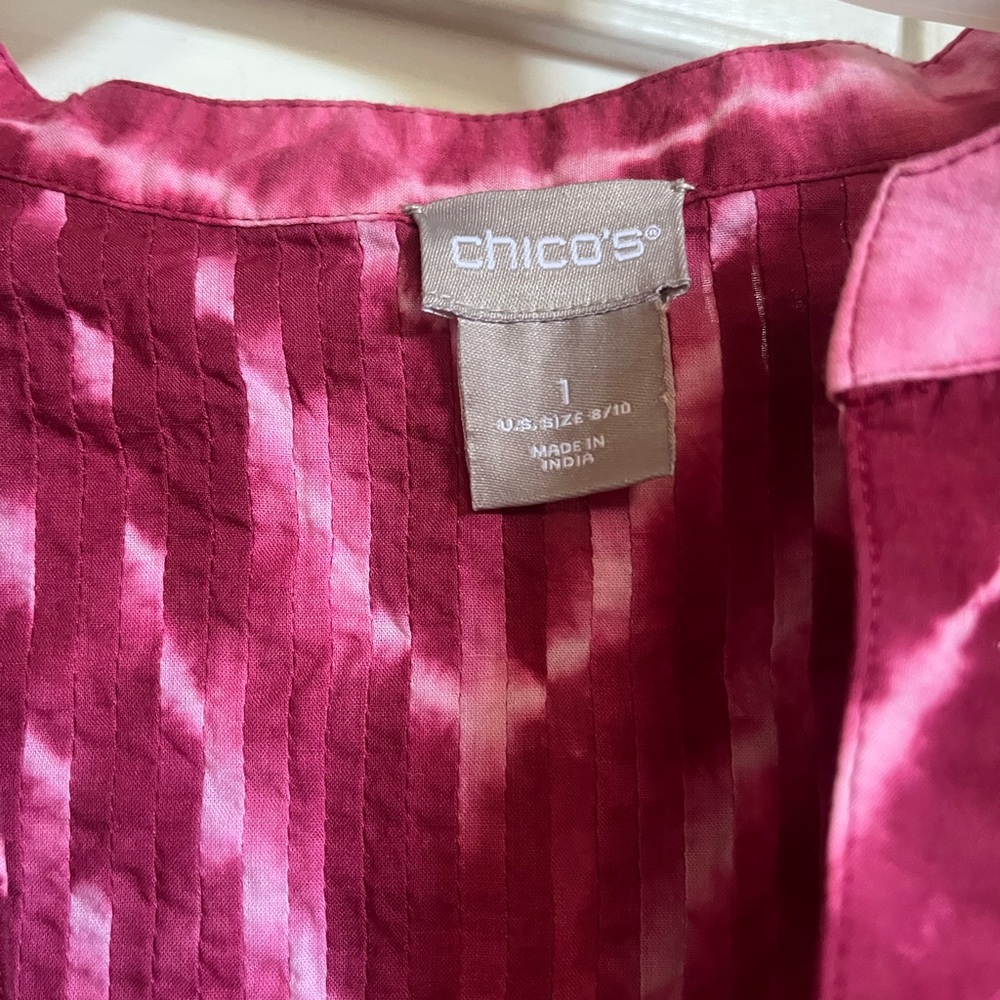 CHICO Women's Pink Tie-Dye Top - Picture 4 of 8